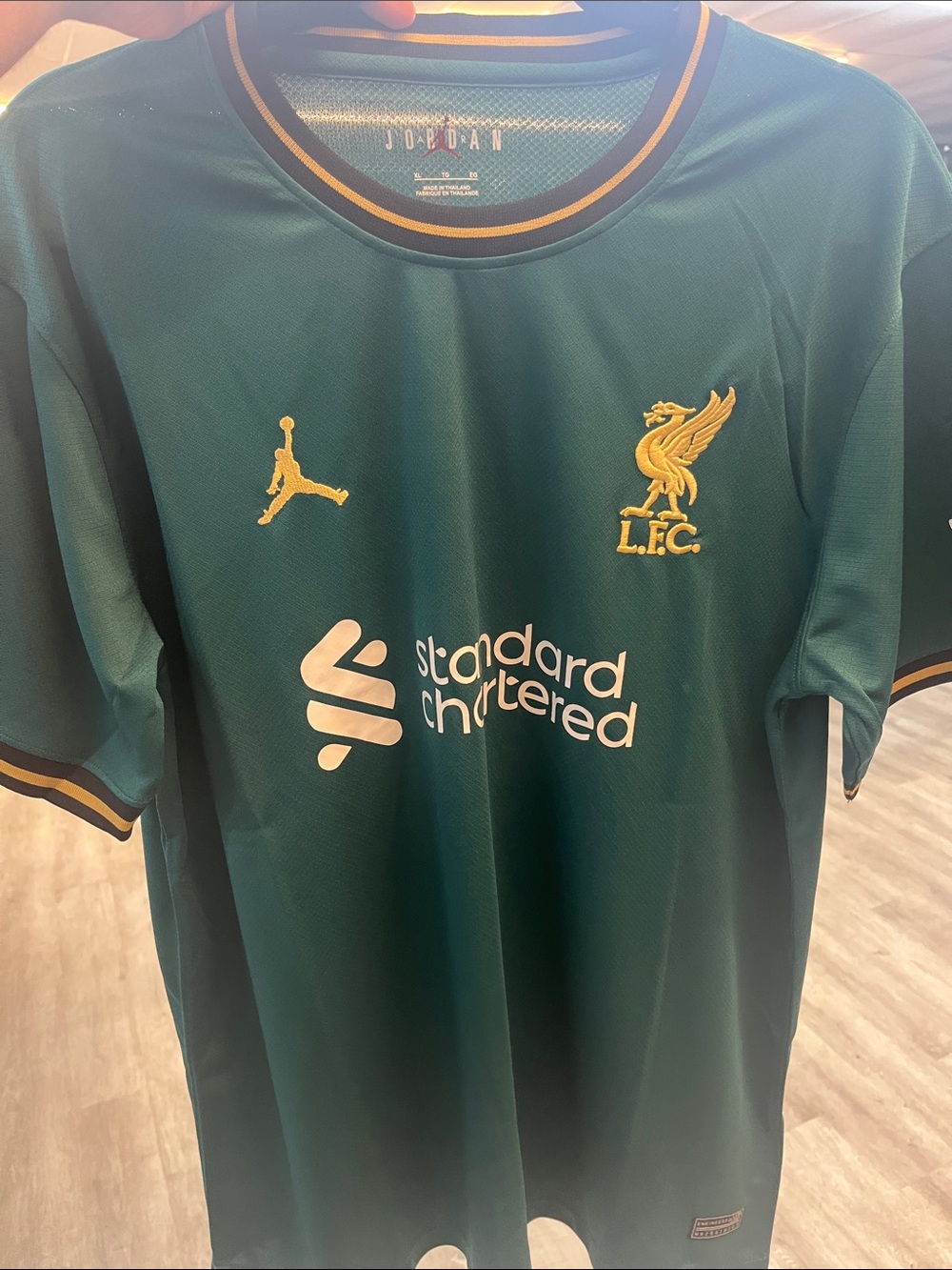 Liverpool FC Jordan Green Men's Football Jersey